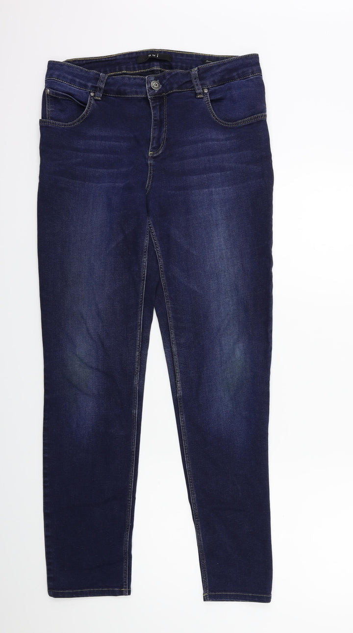 Oui Womens Blue Denim Skinny Jeans Size 32 in L30 in