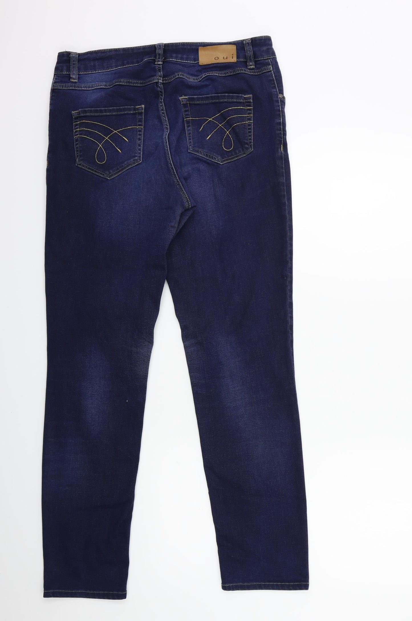 Oui Womens Blue  Denim Skinny Jeans Size 32 in L30 in