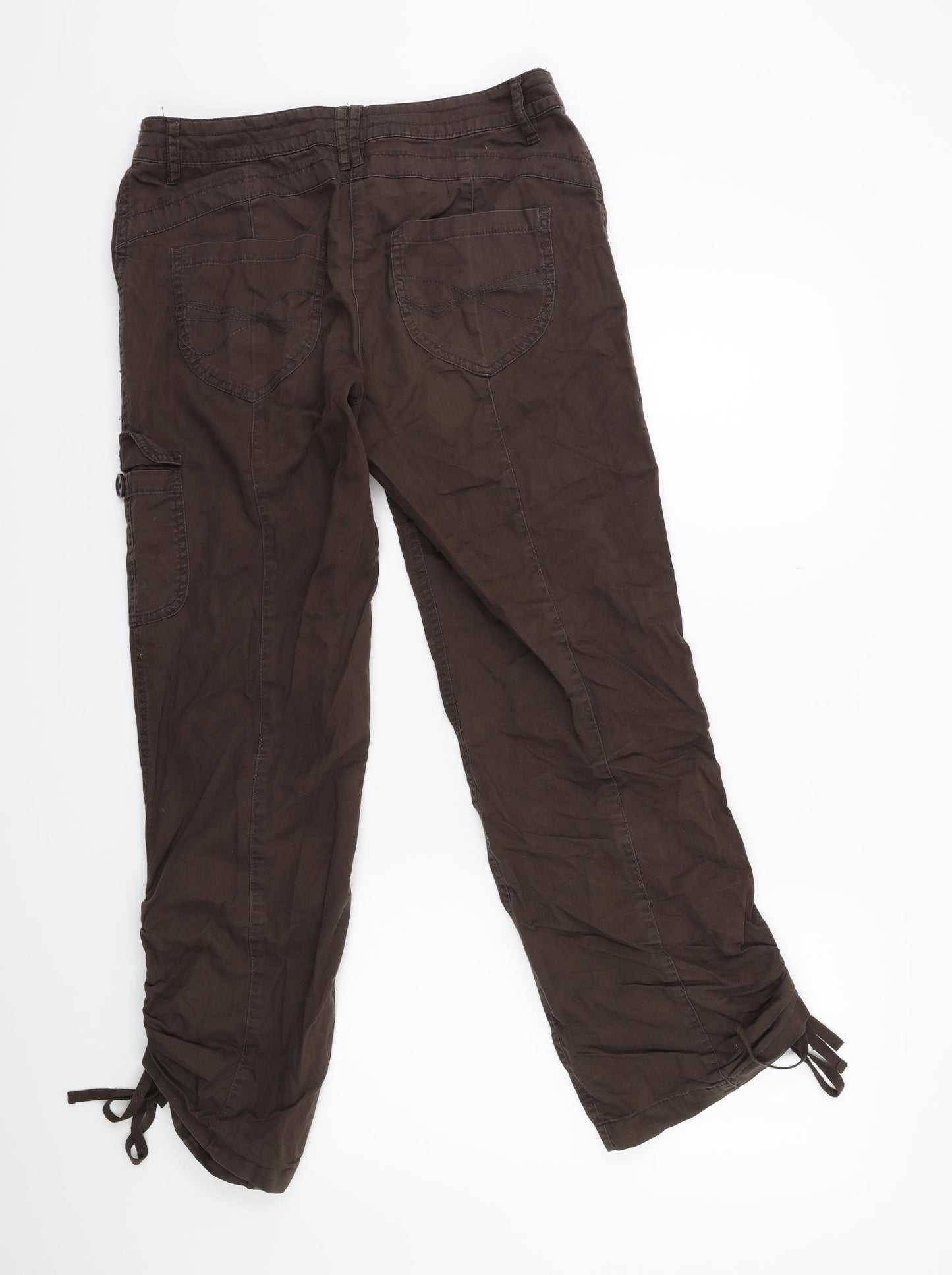 Savoir Womens Brown   Cargo Trousers Size 10 L28 in