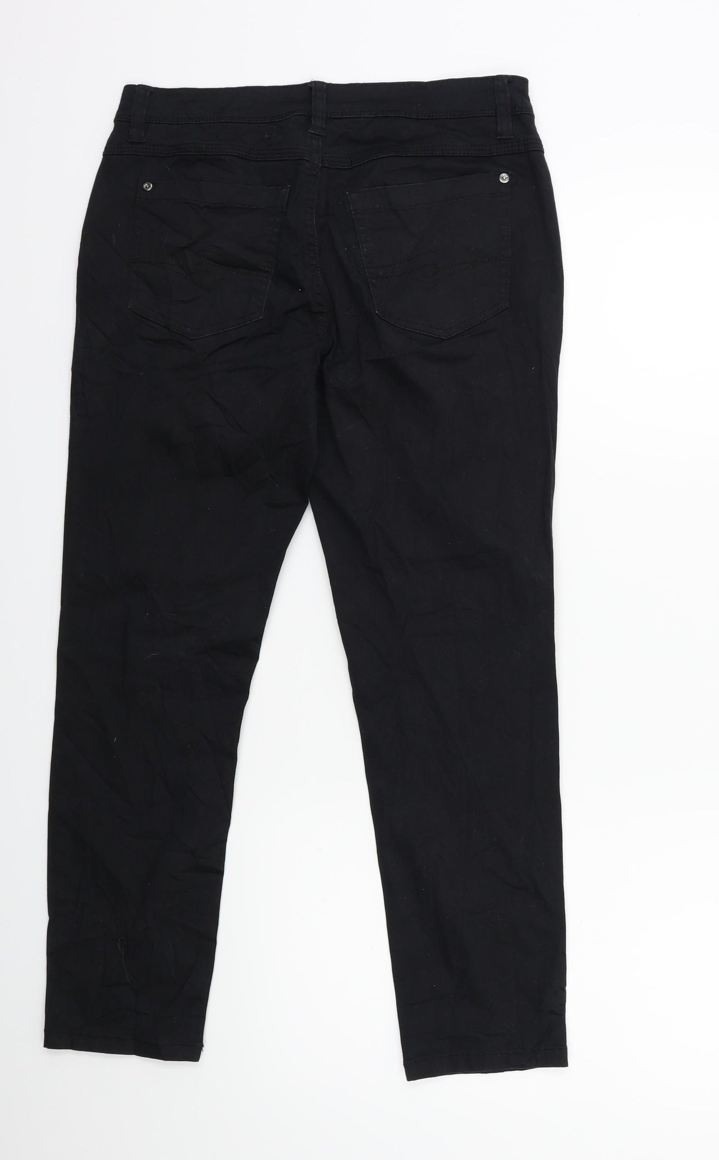 Street One Womens Black   Trousers  Size 8 L26 in