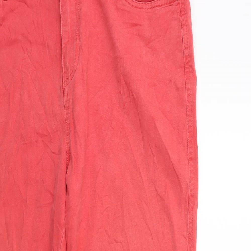 F&F Womens Pink  Denim Skinny Jeans Size 16 L28 in