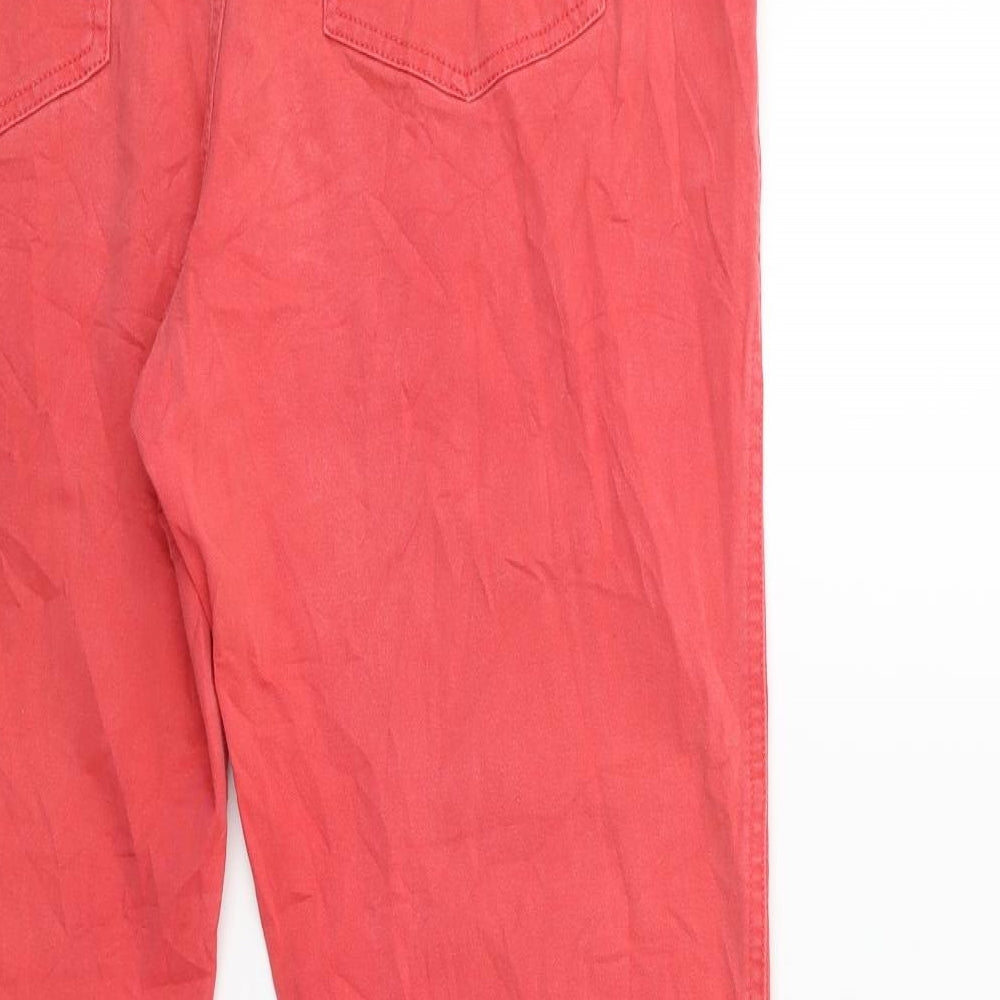 F&F Womens Pink  Denim Skinny Jeans Size 16 L28 in