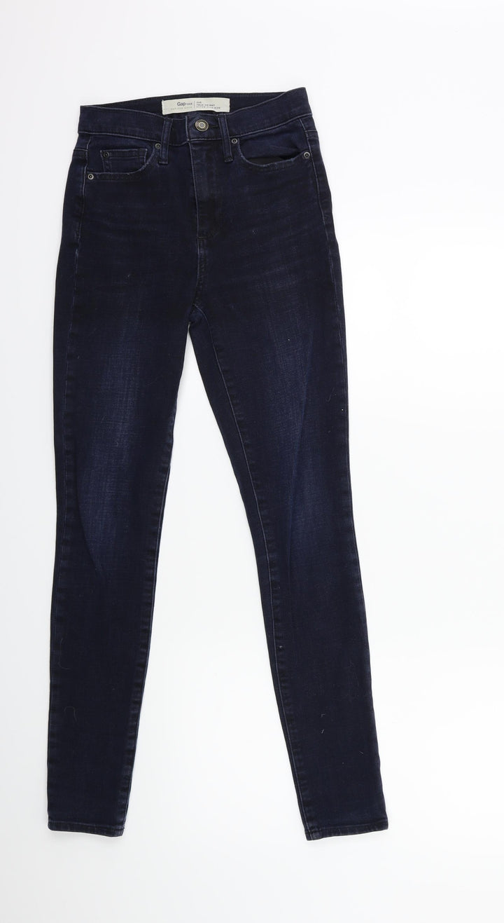 Gap Womens Blue Denim Skinny Jeans Size 24 in L28 in