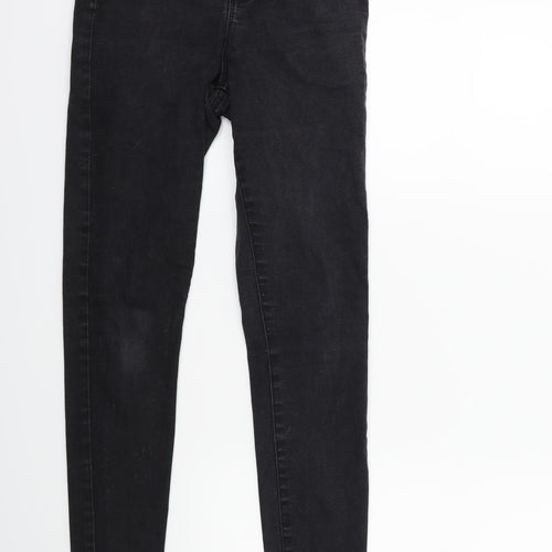 Denim & Co. Womens Black  Denim Skinny Jeans Size 10 L25 in