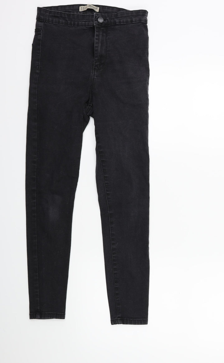 Denim & Co. Womens Black Denim Skinny Jeans Size 10 L25 in