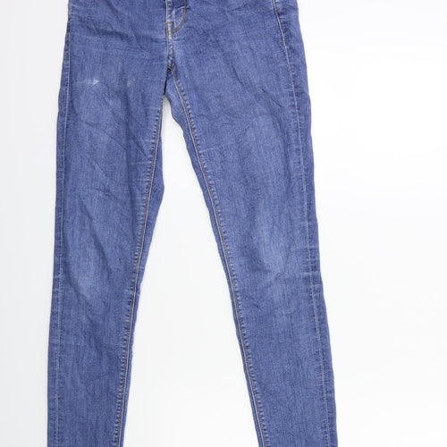 H&M Womens Blue  Denim Skinny Jeans Size 8 L29 in