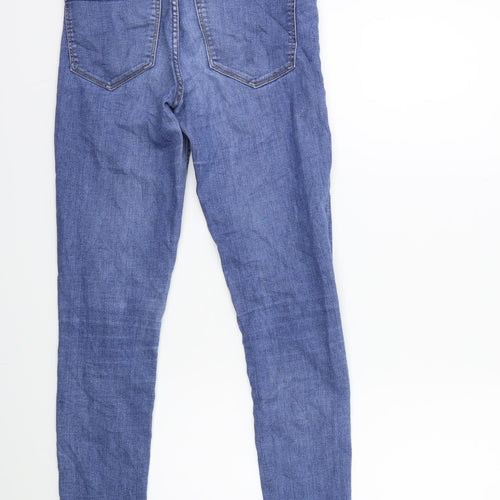 H&M Womens Blue  Denim Skinny Jeans Size 8 L29 in