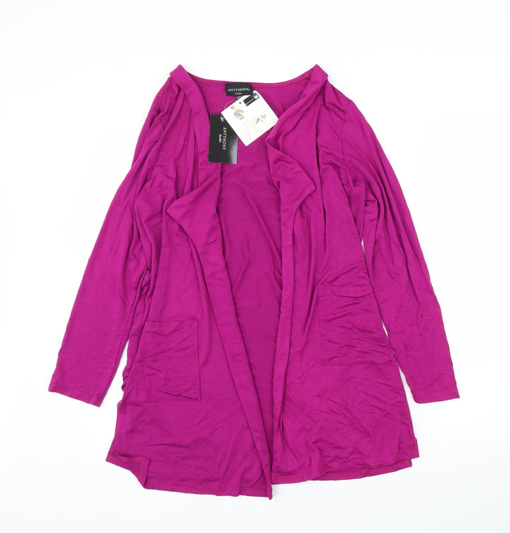 Antthony Womens Purple Cardigan Jumper Size M