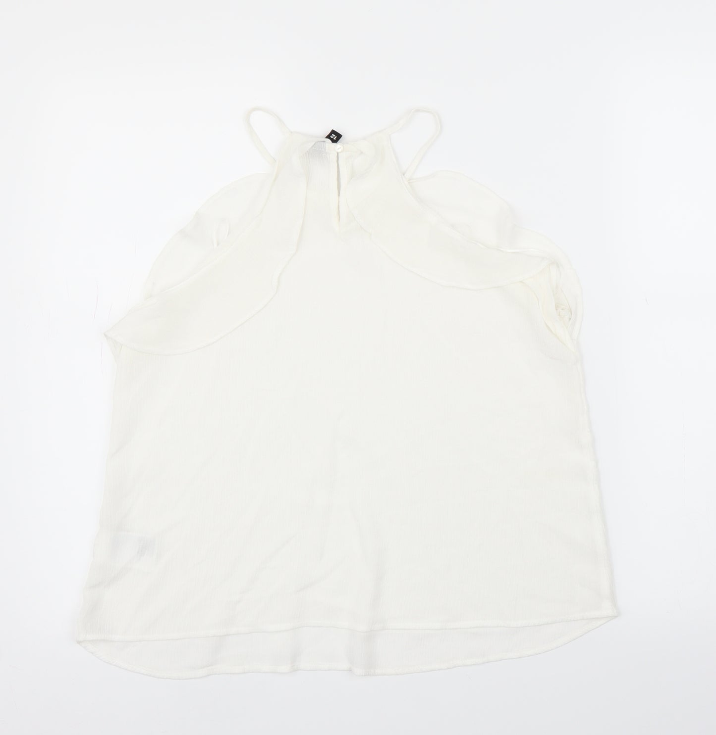 H&M Womens White   Camisole Blouse Size 12