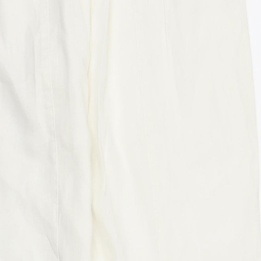 New Look Womens White   Harem Trousers Size 14 L26 in