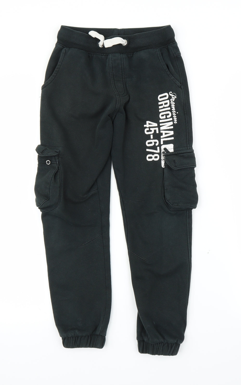 George Boys Black   Sweatpants Trousers Size 8-9 Years