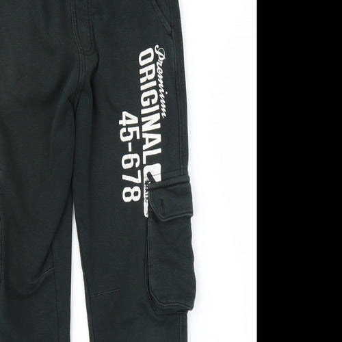 George Boys Black   Sweatpants Trousers Size 8-9 Years