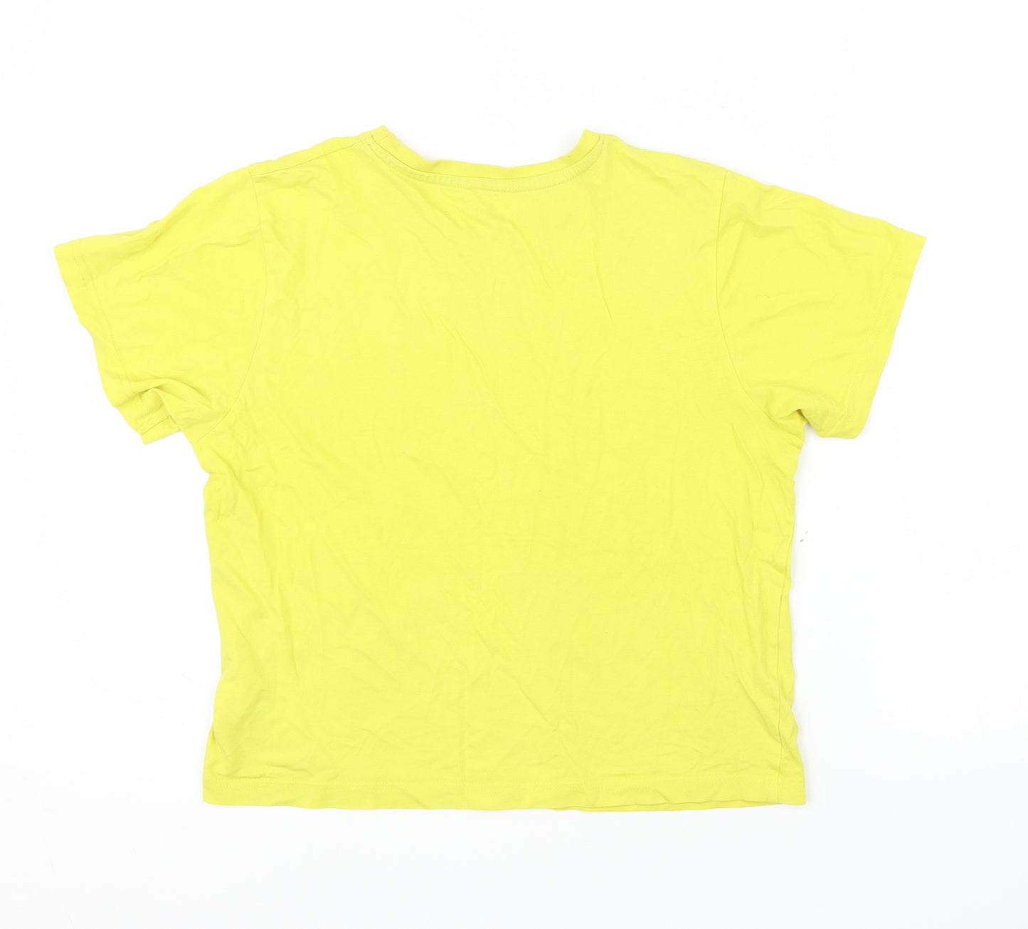 Primark Girls Yellow   Basic T-Shirt Size 10 Years
