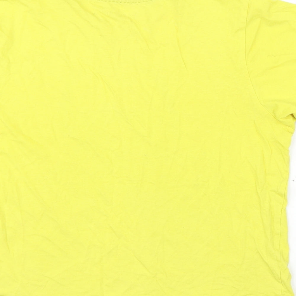 Primark Girls Yellow   Basic T-Shirt Size 10 Years