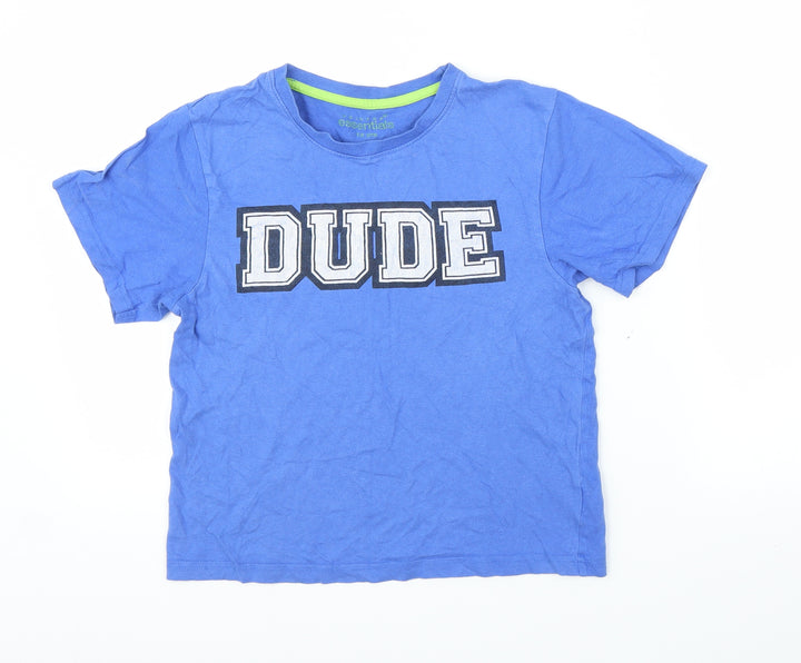 Primark Boys Blue Basic T-Shirt Size 13 Years