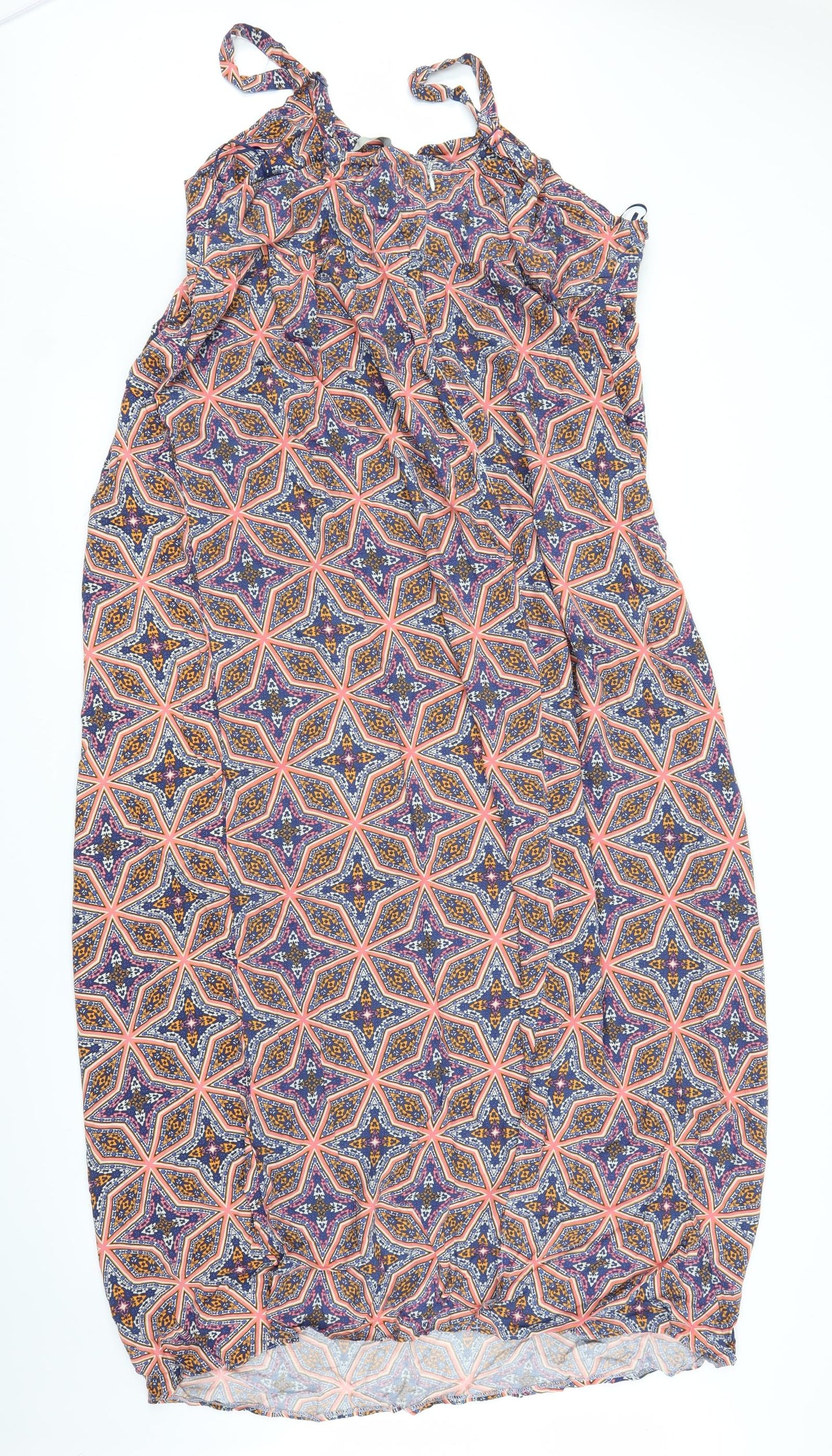George Womens Purple Geometric  A-Line  Size 20
