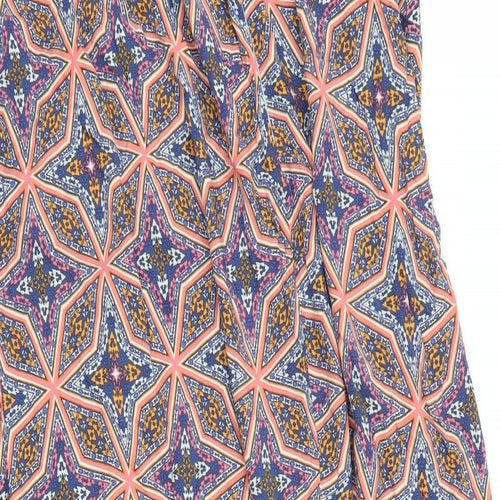 George Womens Purple Geometric  A-Line  Size 20