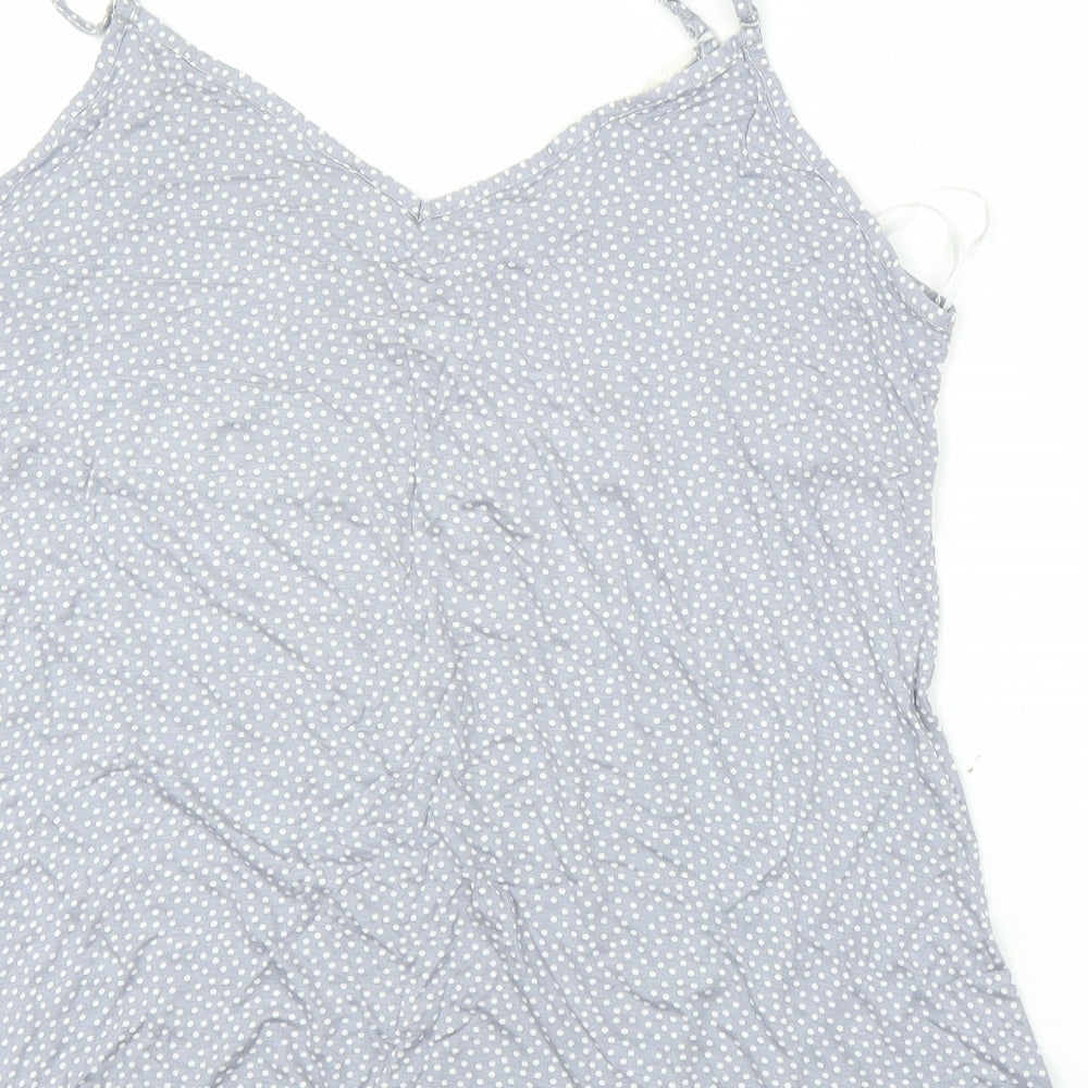 Primark Womens Blue Polka Dot  Cami Pyjama Top Size XL