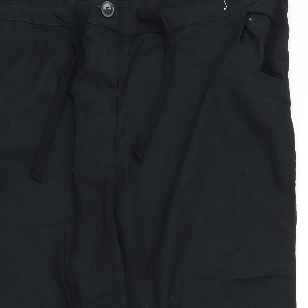 TU Womens Black   Capri Trousers Size 20 L20 in