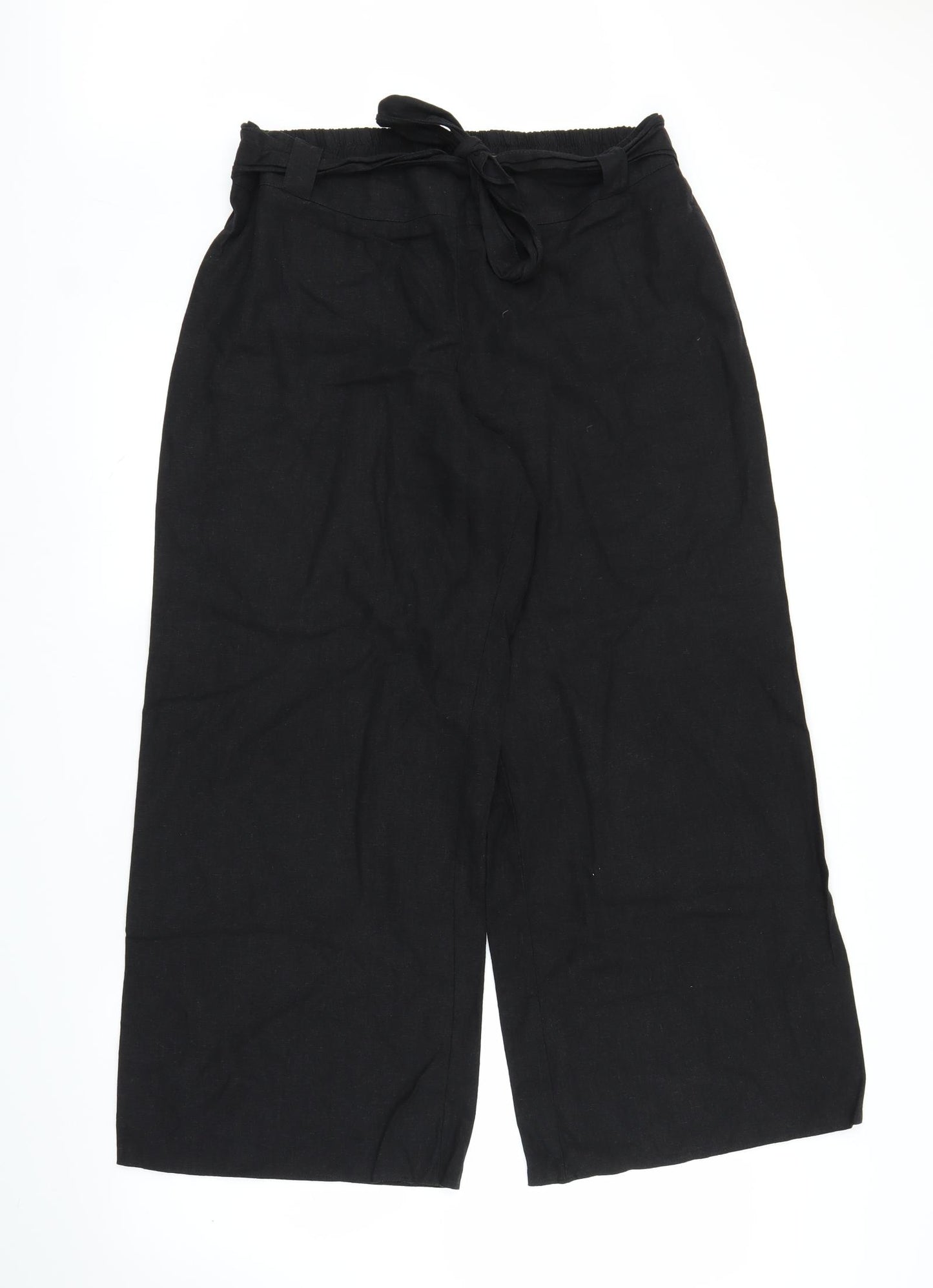 Evans Womens Black   Capri Trousers Size 18 L25 in