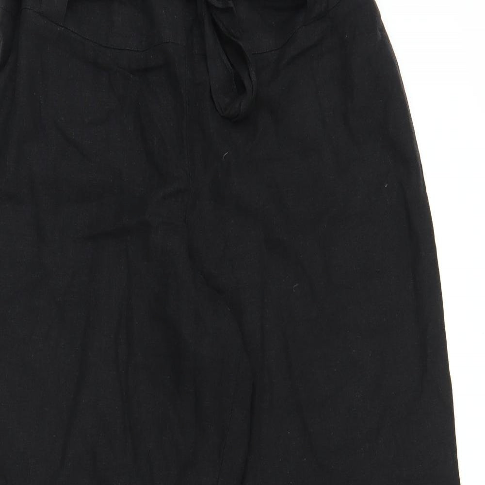 Evans Womens Black   Capri Trousers Size 18 L25 in