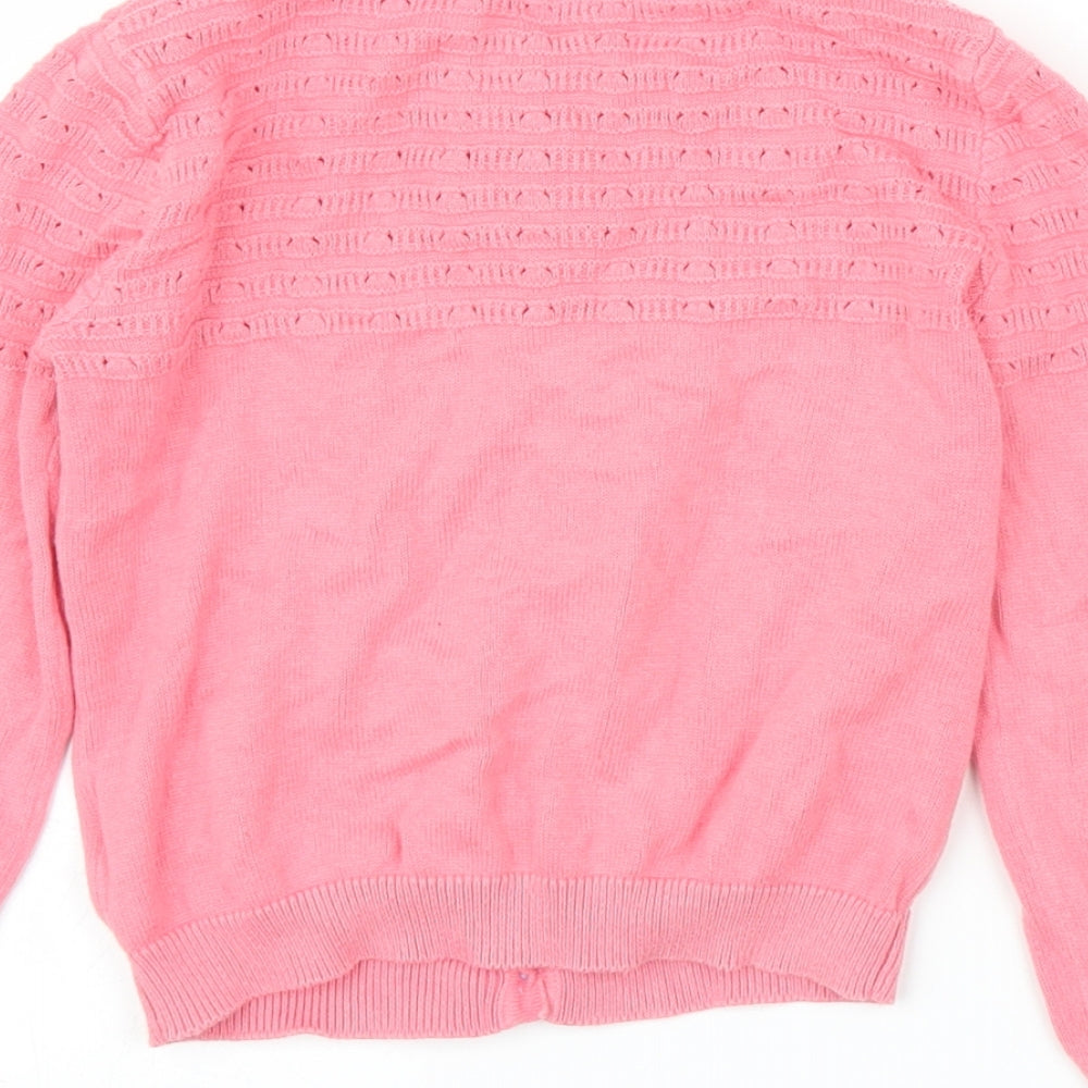 Nutmeg Girls Pink   Cardigan Jumper Size 4-5 Years
