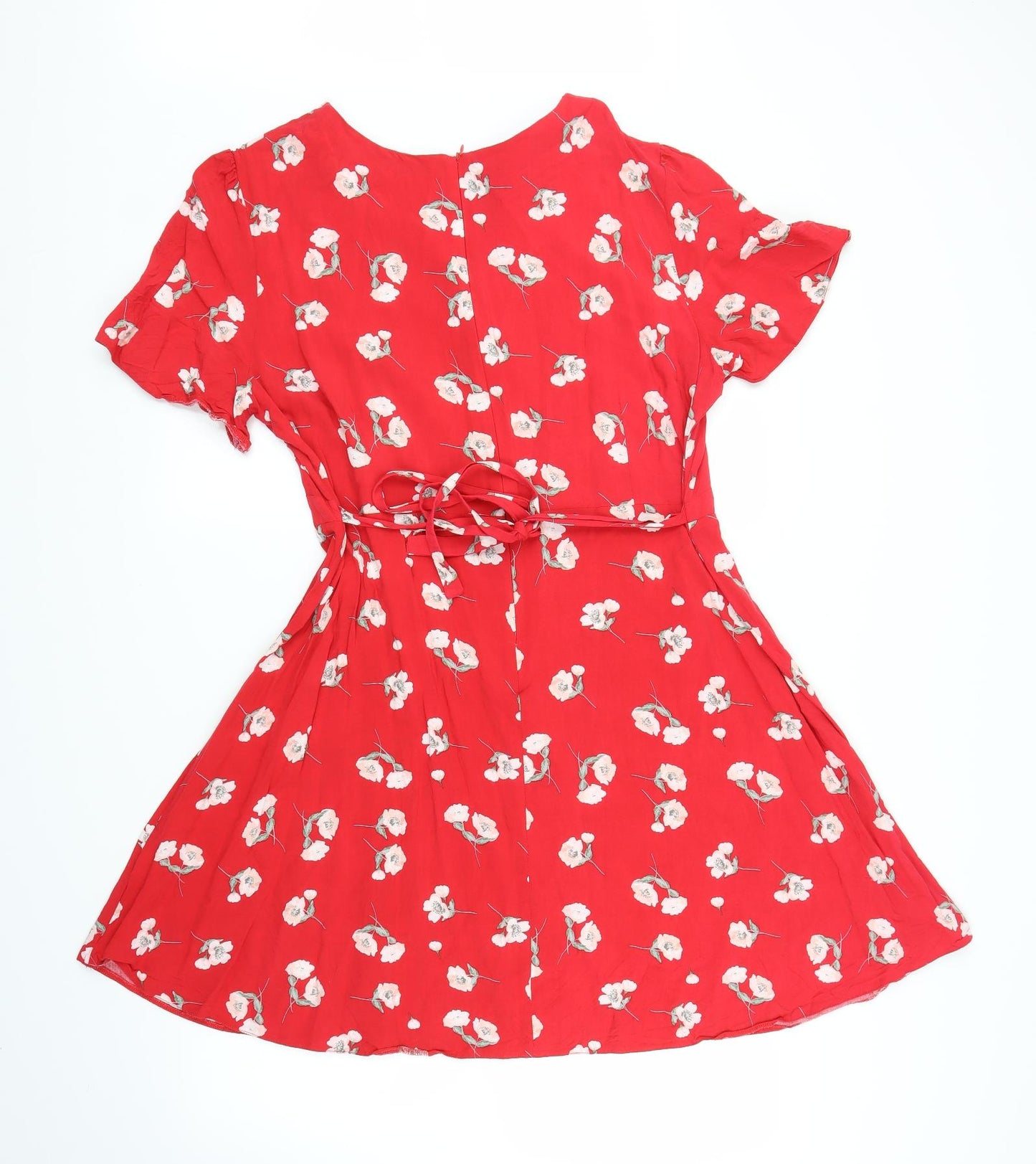 Primark Womens Red Floral  Fit & Flare  Size 20