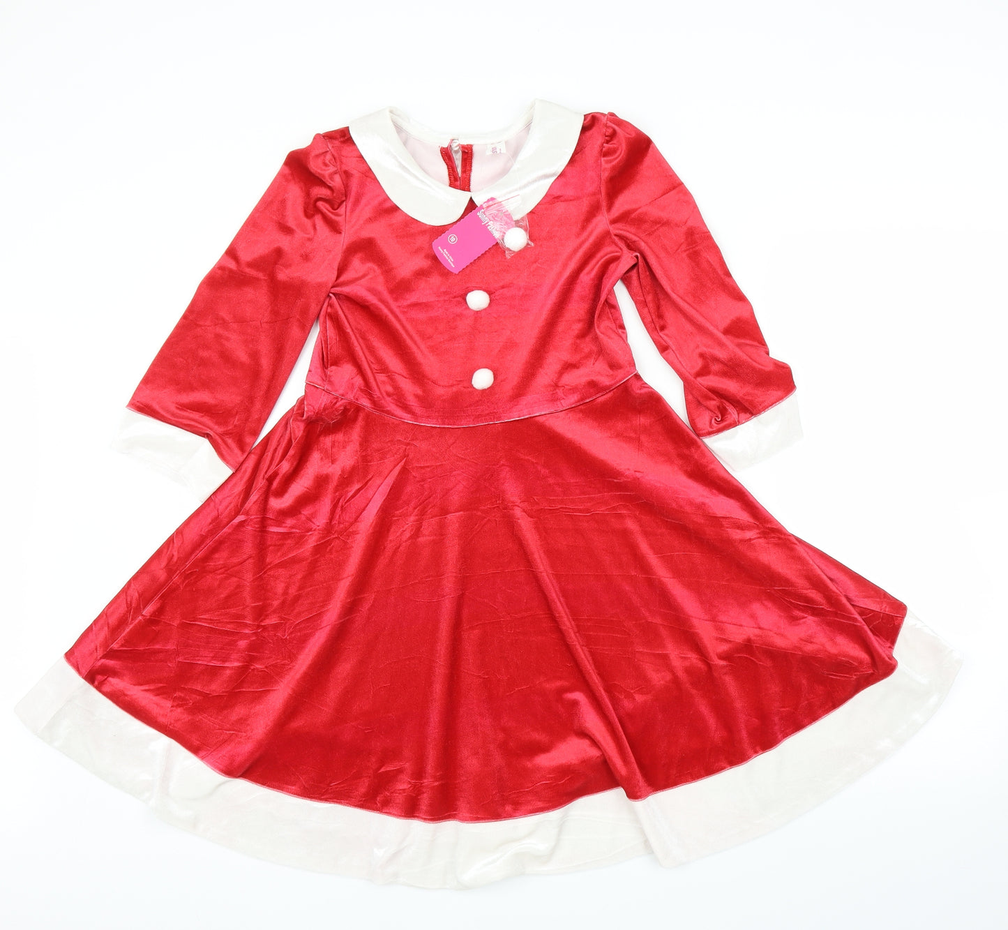 Sunny Fashion Girls Red   A-Line  Size 10 Years  - Christmas Dress