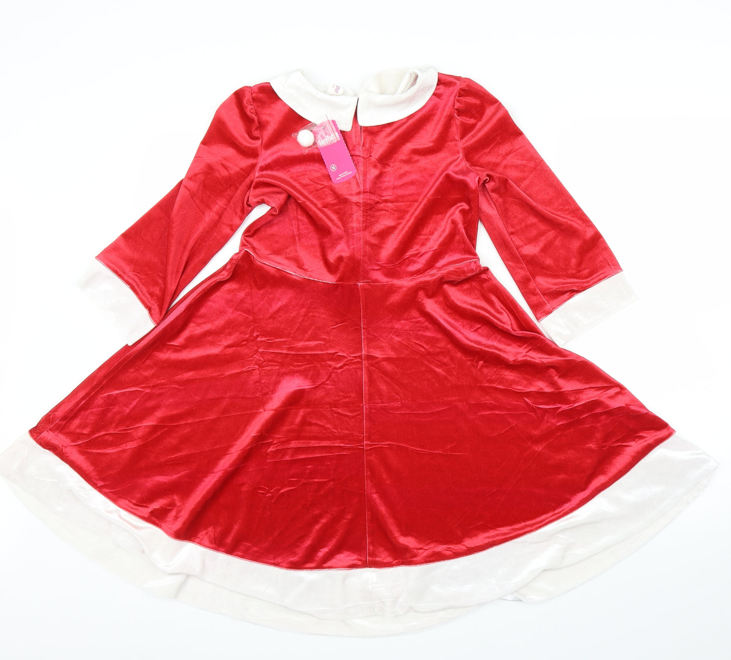 Sunny Fashion Girls Red   A-Line  Size 10 Years  - Christmas Dress