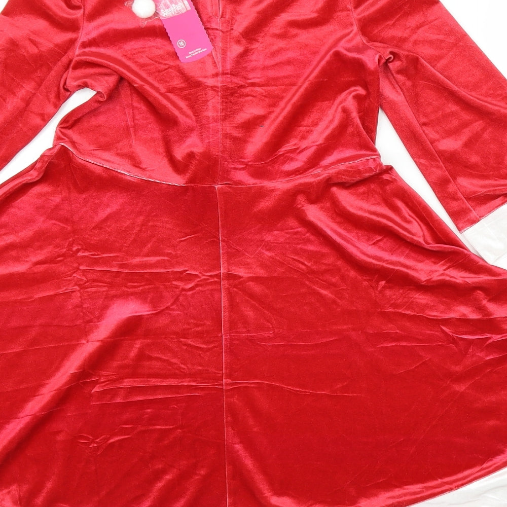 Sunny Fashion Girls Red   A-Line  Size 10 Years  - Christmas Dress