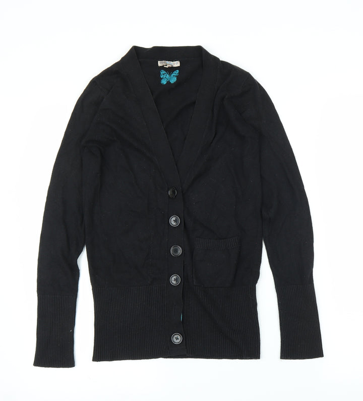 M&S Girls Black   Cardigan Jumper Size 11 Years
