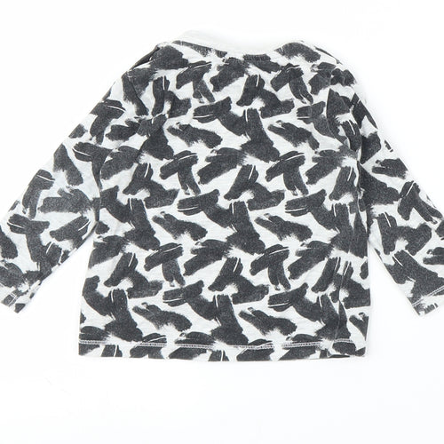 Fred & Flo Boys Grey   Basic T-Shirt Size 6-9 Months
