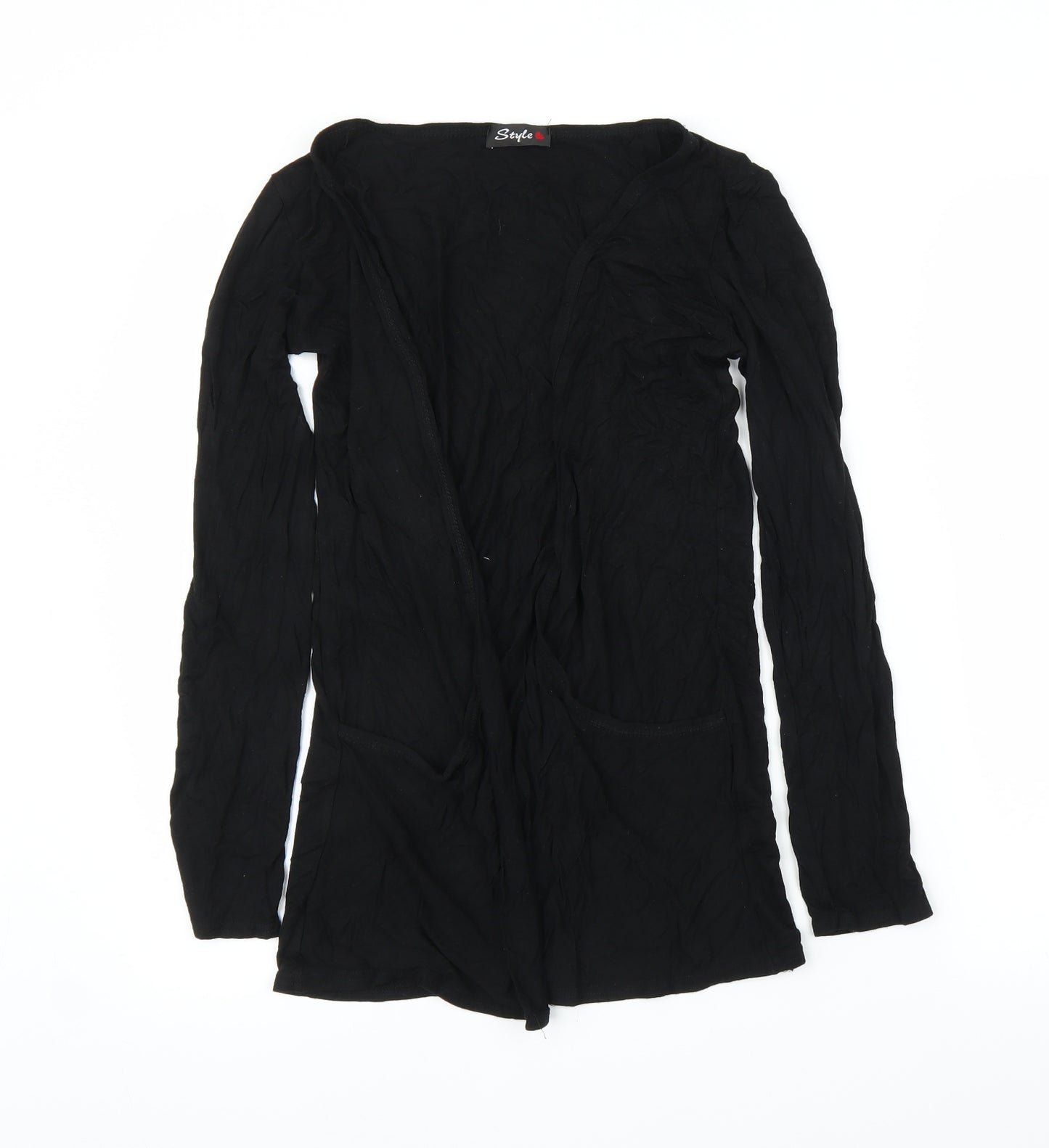 Style Womens Black   Cardigan Jumper Size M