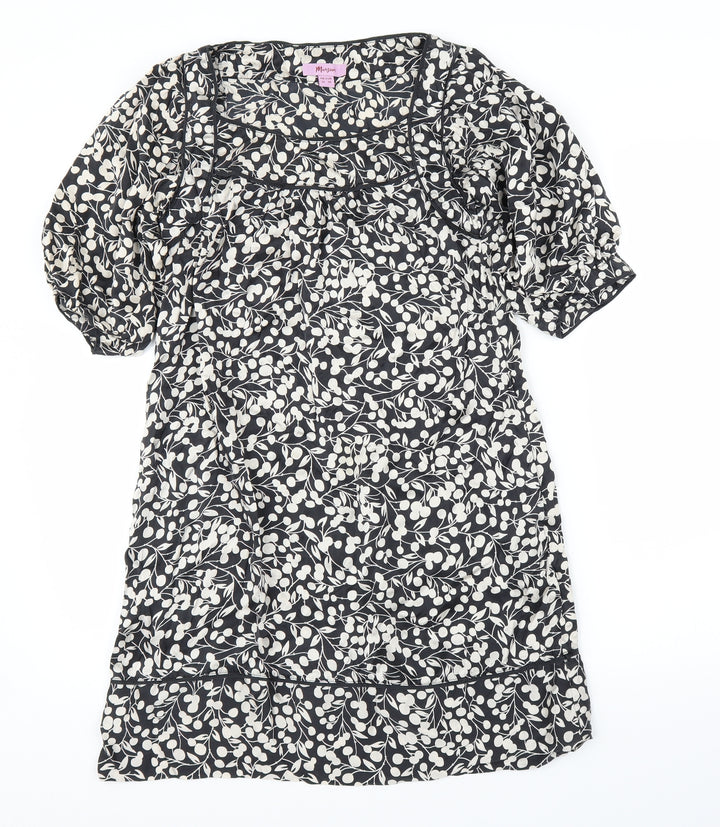 Monsoon Womens Beige Floral A-Line Size 10