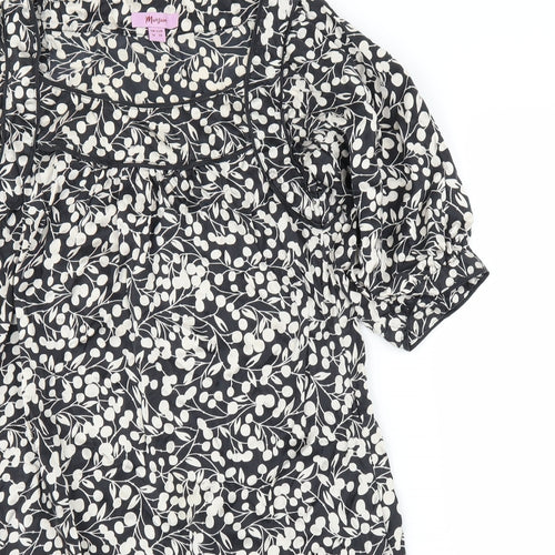 Monsoon Womens Beige Floral  A-Line  Size 10