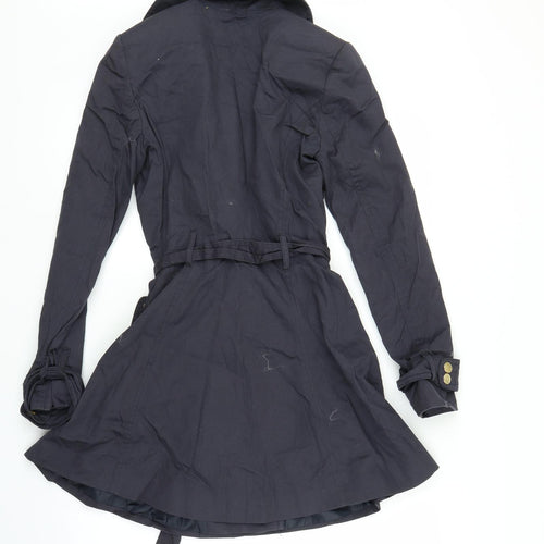 New Look Womens Blue   Overcoat Coat Size 6