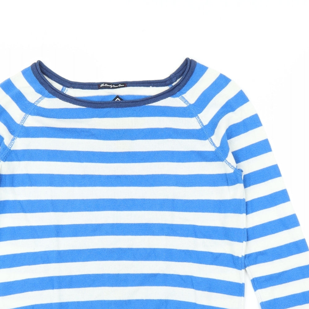 Superdry Womens Blue Striped  Pullover Jumper Size XS