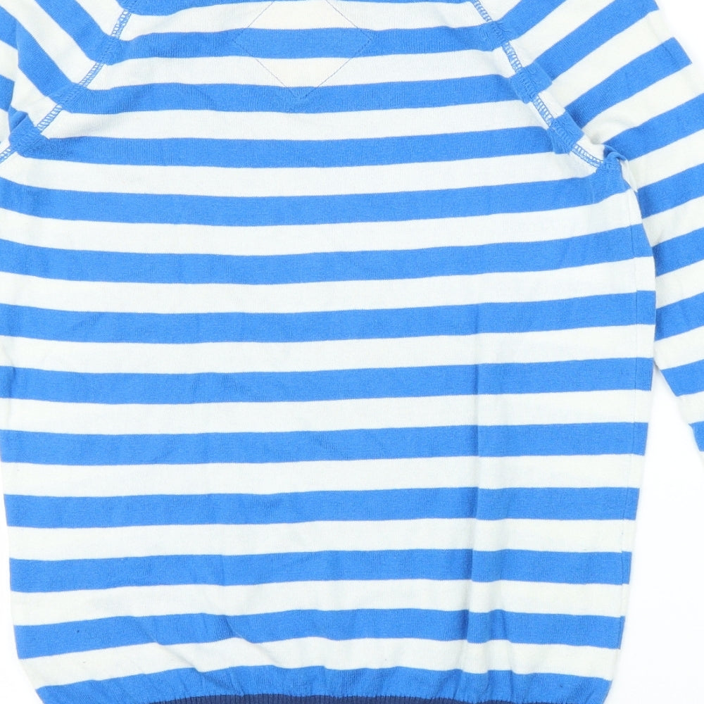Superdry Womens Blue Striped  Pullover Jumper Size XS