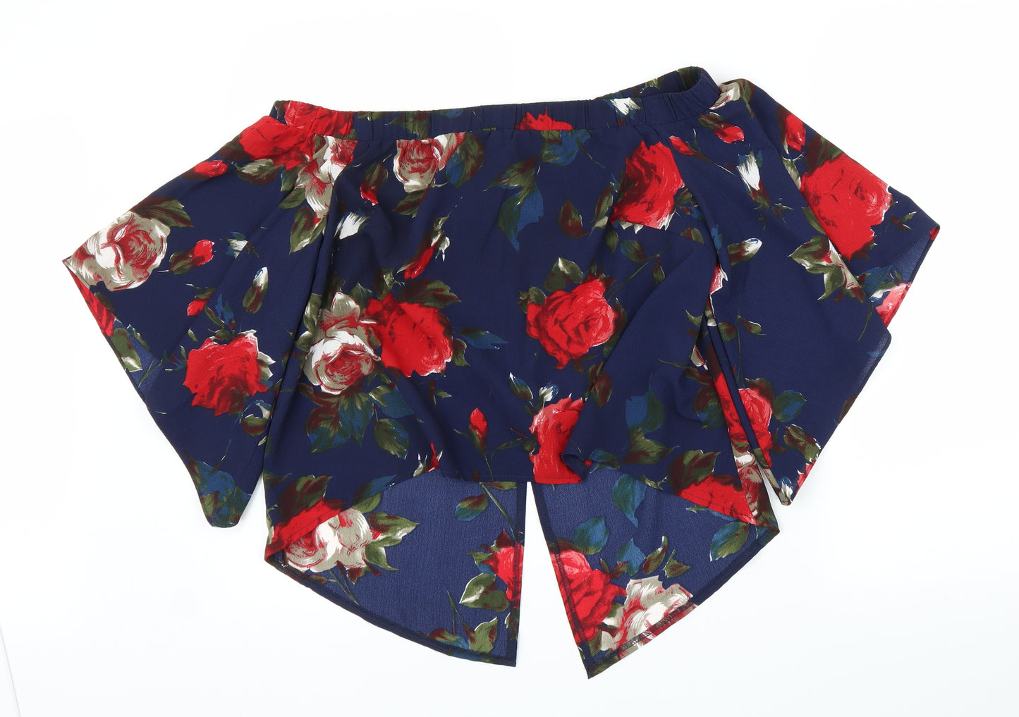 TEMT Womens Blue Floral  Basic Blouse Size 14