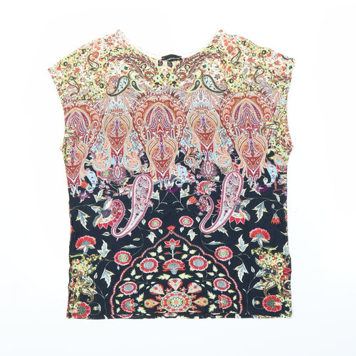 Warehouse Womens Multicoloured Paisley  Basic Blouse Size 6