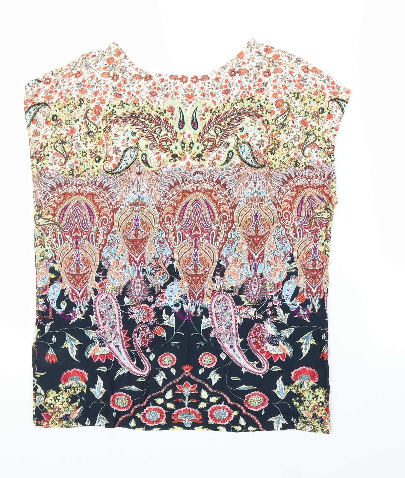Warehouse Womens Multicoloured Paisley  Basic Blouse Size 6
