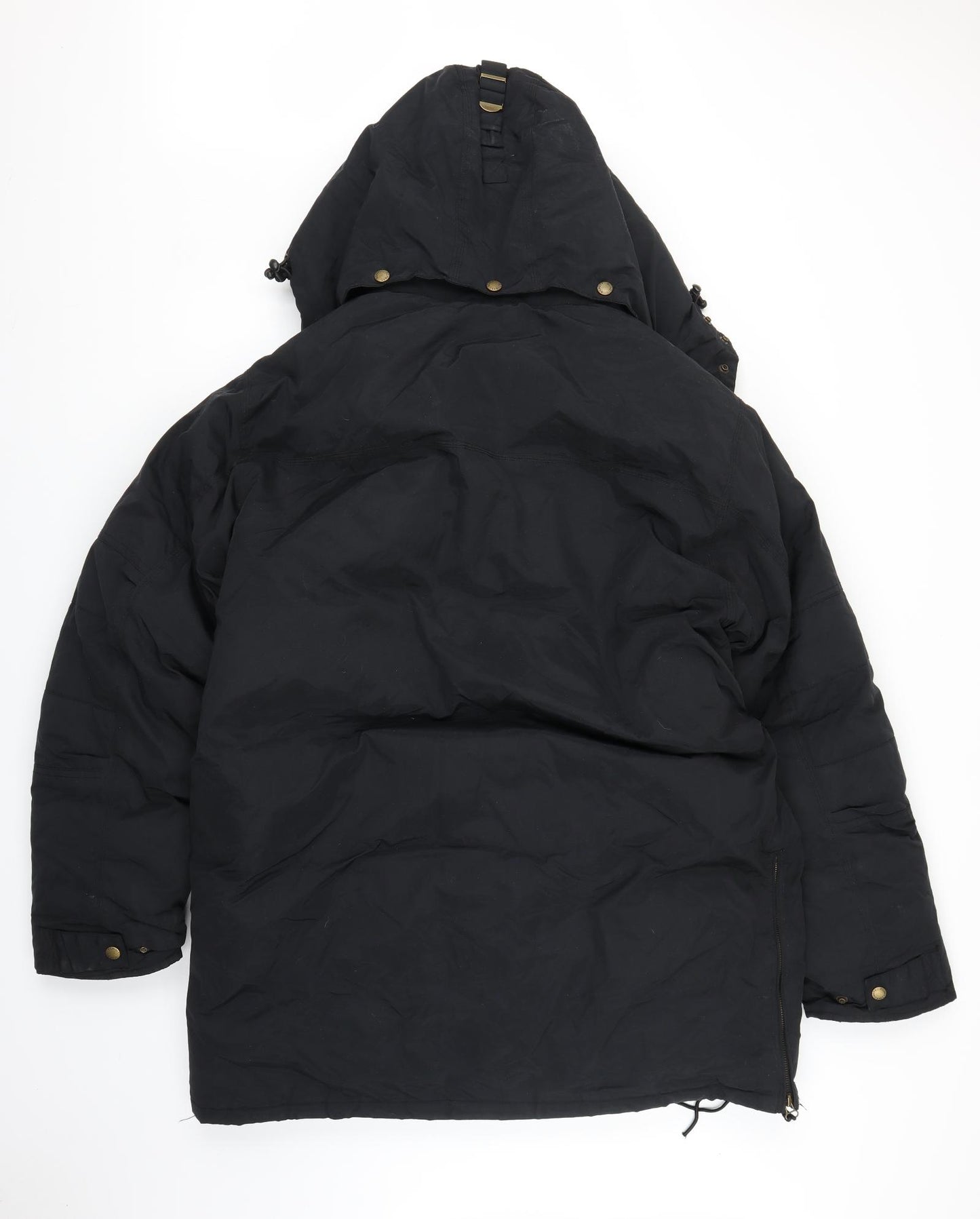 SCHOTT Mens Black   Parka Coat Size M  - Sweater included inside
