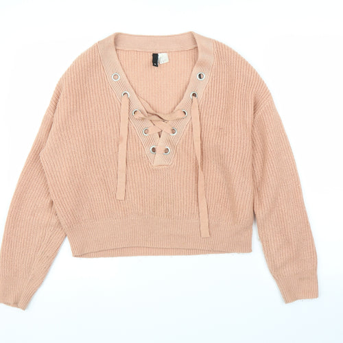 H&M Womens Pink   Pullover Jumper Size S