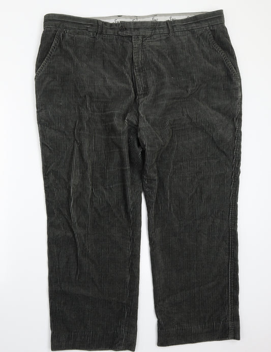 Front view of Samuel Windsor women’s grey straight jeans, size UK 42, 26-inch leg