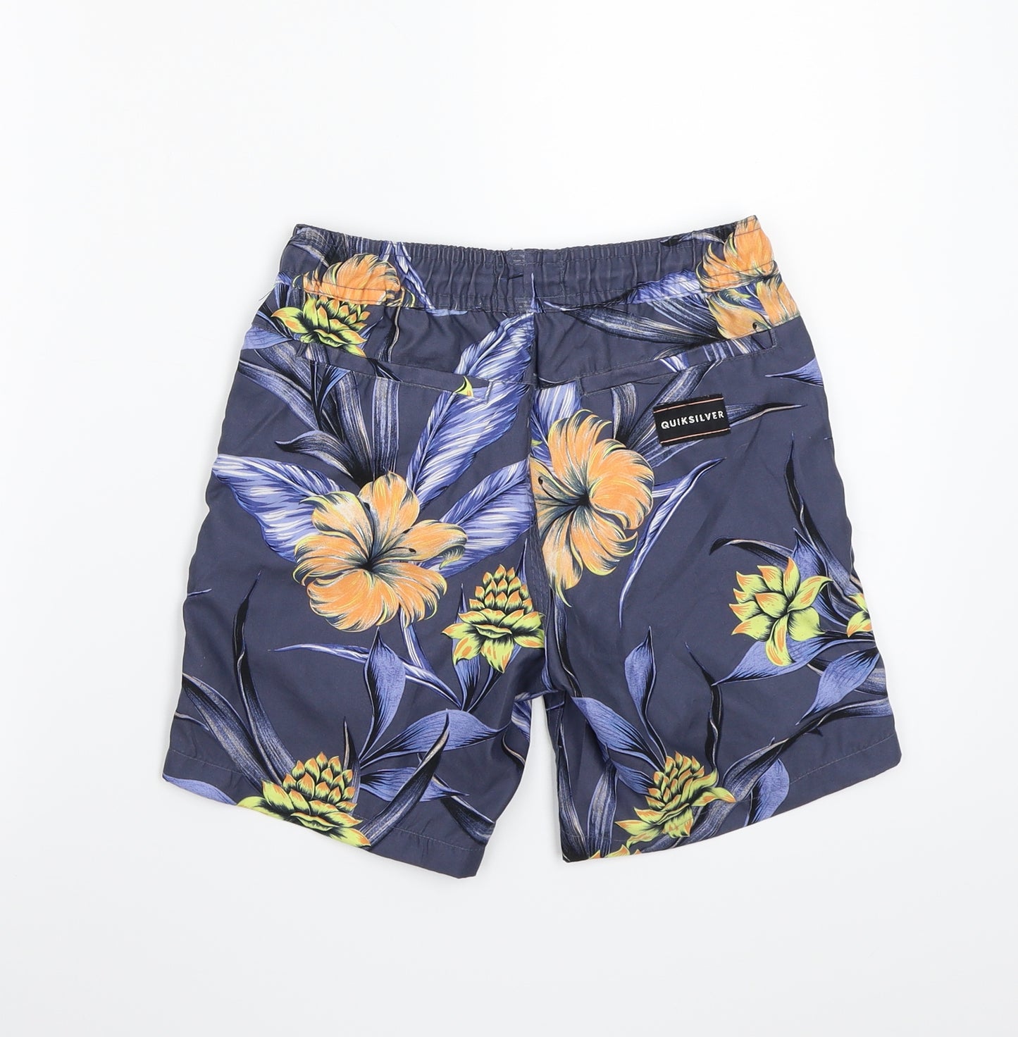 Quick Silver Boys Blue Floral  Bermuda Shorts Size S