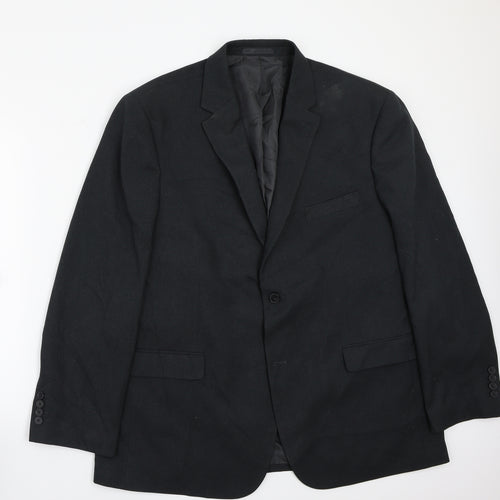 Greenwoods Mens Black   Jacket Suit Jacket Size 42