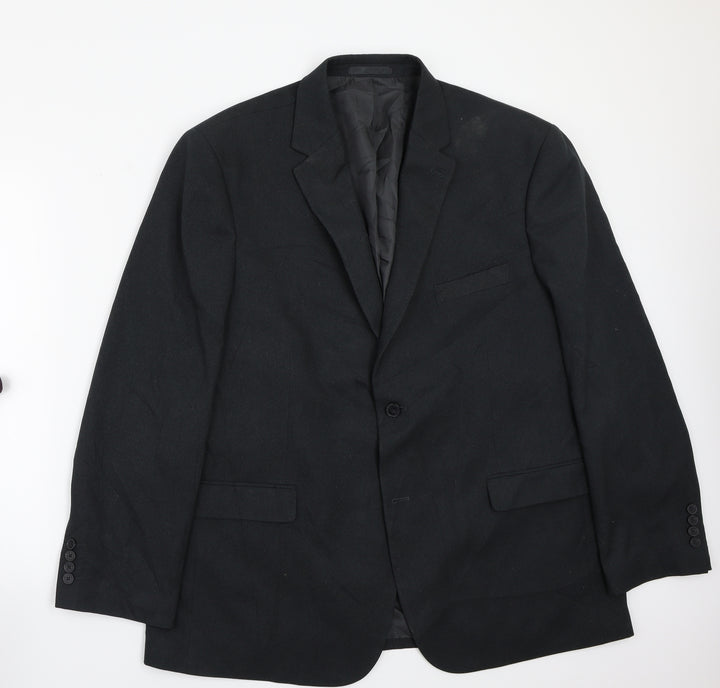 Greenwoods Mens Black   Jacket Suit Jacket Size 42