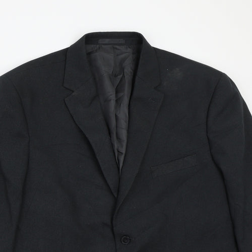 Greenwoods Mens Black   Jacket Suit Jacket Size 42