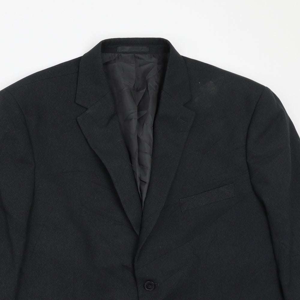 Greenwoods Mens Black   Jacket Suit Jacket Size 42