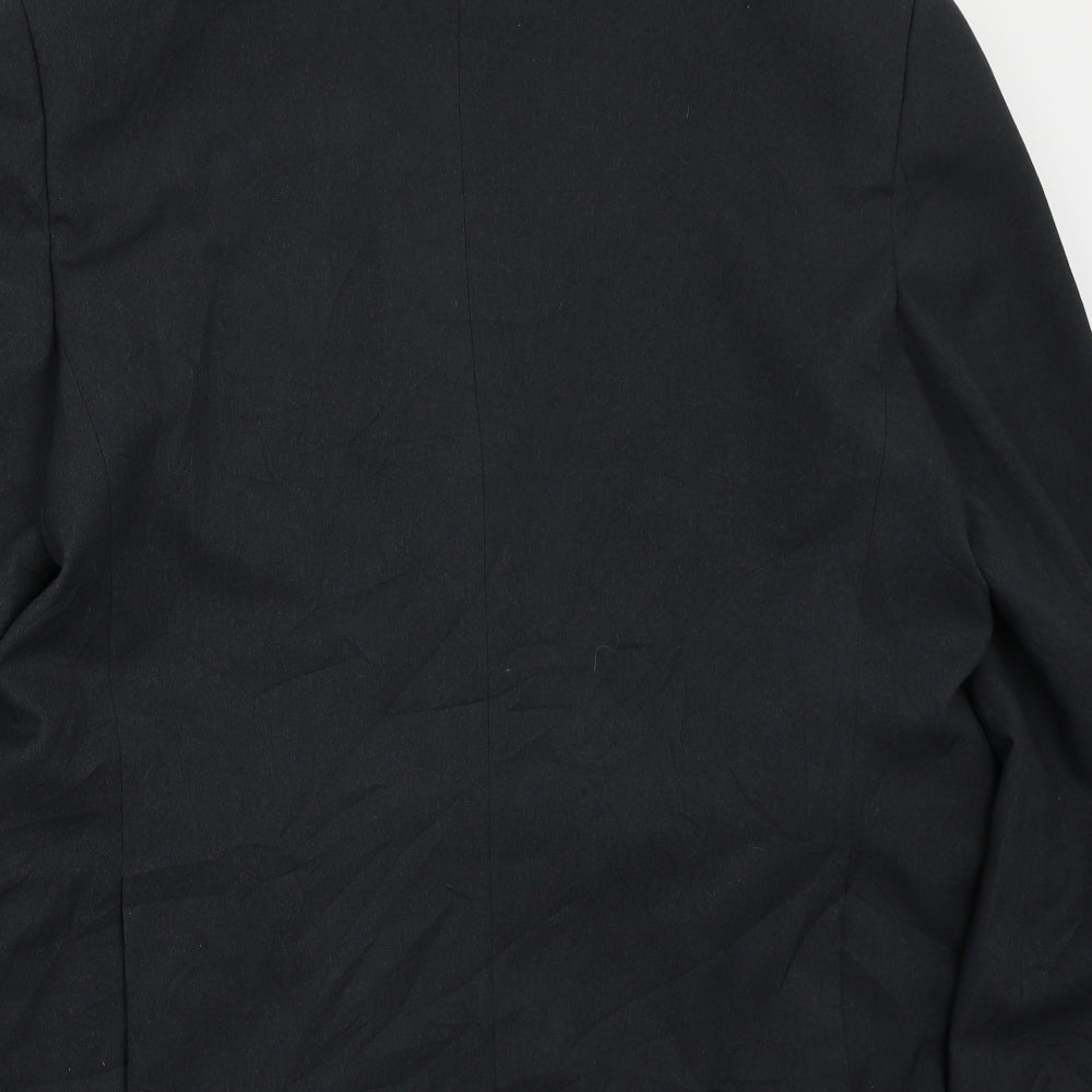 Greenwoods Mens Black   Jacket Suit Jacket Size 42